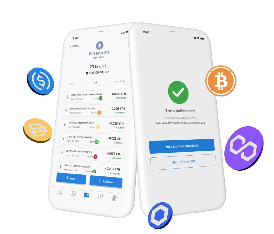 Send, Receive and Swap Tokens
